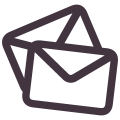 two envelopes icon